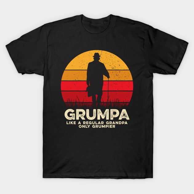 Grumpa Like a Regular Grandpa Only Grumpier T-Shirt by luisharun